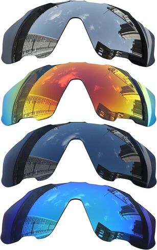 Acefrog 4 قطع العدسات الاستبدال المستقطبة لـ Oakley Jawbreaker OO9290 نظارة شمسية ، ملائمة تمامًا ، مقاومة للأثر ، مضادة للقرعة ، عدسات المرأة ، حزمة القيمة in Saudi Arabia
