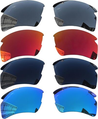 Acefrog 4 أزواج عدسات استبدال مستقطبة لـ Oakley Flak 2.0 XL OO9188 نظارة شمسية ، ملائمة تمامًا ، مقاومة للتأثير ، مضاد للقرعة ، عدسات المرأة ، حزمة القيمة in Saudi Arabia