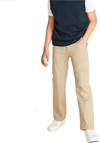 Boy's Cotton Stretch Uniform Pants, Modern Fit with Adjustable Waistband & 4-Way Stretch Fabric in Saudi Arabia