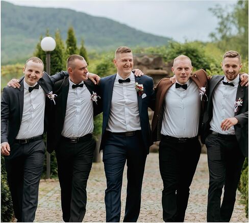 JIEYAO 50 Pack Black Bow Ties for Men, Pre-Tied Adjustable Satin Bow Ties Formal Tuxedo Bowties for Wedding Party in Saudi Arabia