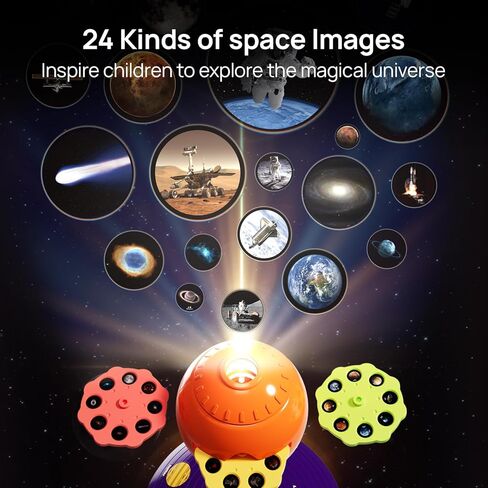Science Can النظام الشمسي للأطفال، طقم نموذج النظام الشمسي لعلم الفلك الناطق، جهاز عرض القبة السماوية مع 8 كواكب ألعاب الفضاء الجذعية لعمر 3 4 5 سنوات فما فوق للأولاد والبنات in Kuwait