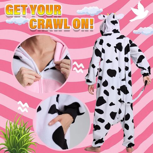 Unisex Adult Onesie Pajamas Animal Cosplay Halloween Costume One Piece Plush Sleepwear Homewear in Saudi Arabia