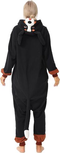 Raccoon Onesie Adult Costume Unisex Christmas Zipper Pajamas Animal Cosplay One Piece Homewear For Women Men in Kuwait