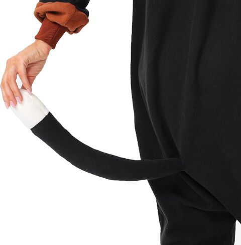 Raccoon Onesie Adult Costume Unisex Christmas Zipper Pajamas Animal Cosplay One Piece Homewear For Women Men in Kuwait