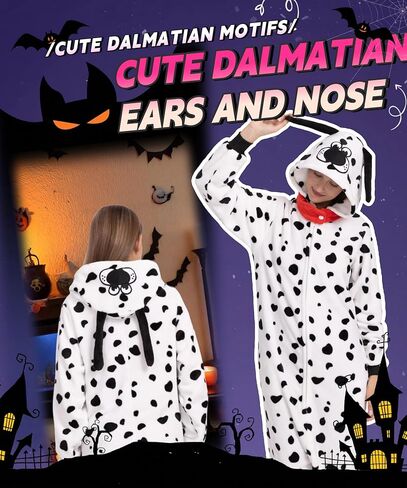 بيجامة نيسيي للحيوانات للبالغين للجنسين، زي تنكري للهالوين للرجال والنساء من الفلانيل in Kuwait