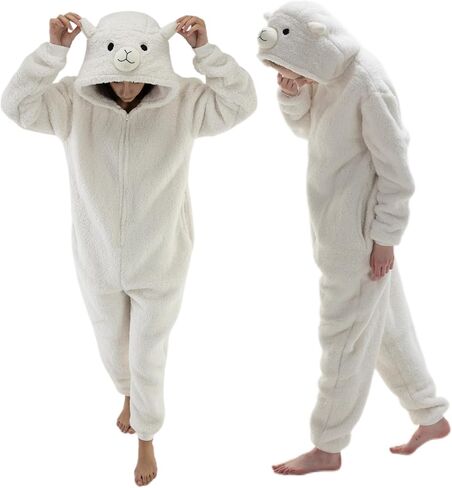 Snug Fit للجنسين البالغين البيجامات ، والحيوانات الفانيلا تأثيري واحد قطعة واحدة الهالوين زي ملابس نوم ملابس نوم in Saudi Arabia