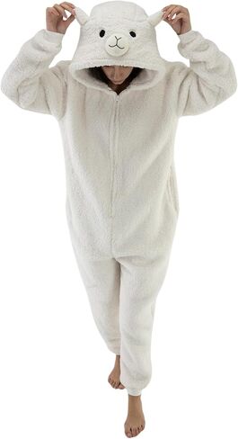 Snug Fit للجنسين البالغين البيجامات ، والحيوانات الفانيلا تأثيري واحد قطعة واحدة الهالوين زي ملابس نوم ملابس نوم in Saudi Arabia