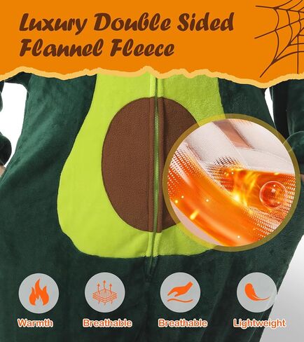 Adult Animal Onesie Halloween Costume Cosplay Pajamas Flannel One Piece Homewear Suit Jumpsuit Hooded Romper for Women Men in Kuwait