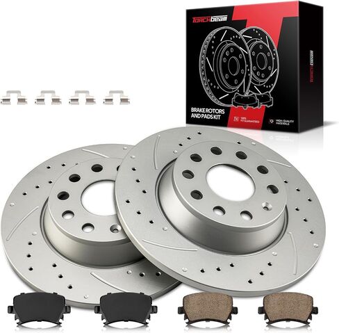 Torchbeam 12.79 inch Rear Brakes and Rotors Kit Brake Pads Brake Rotors and Pads for GMC Yukon XL 1500 2000-2001 55066 D834 Brake Rotors Ceramic Pads Kit in Saudi Arabia