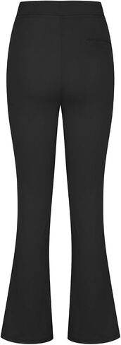 Womens Dress Pants Stretchy Business Casual Flare Trousers Petite Lightweight Pull On Office Slacks with Pockets in Saudi Arabia