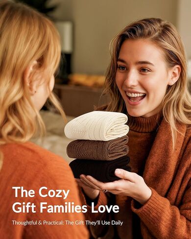 5 أزواج من جوارب الألبكة من بيلوكسيس للنساء، جوارب صوف للنساء، جوارب حرارية، جوارب شتوية، جوارب دافئة، جوارب سميكة، مجموعة مقابس للنساء، جوارب طويلة، هدايا عيد ميلاد للنساء in Kuwait