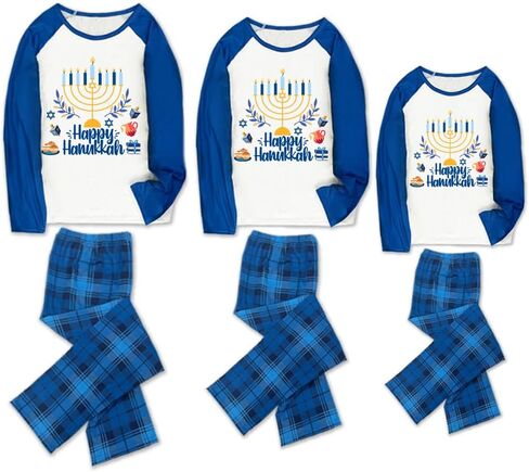 ميري عيد الميلاد مطابقة بيجامات عيد الميلاد وضع الأكمام الطويلة و plaids السراويل بيجاما مجموعة للبالغين in Saudi Arabia