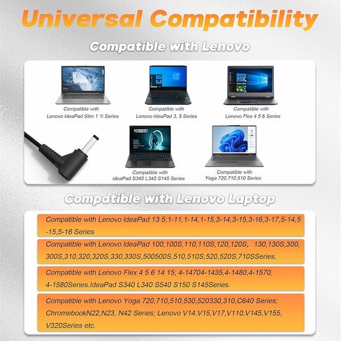 Newest Slim 65W Dell Laptop Charger Replacement for Dell Latitude 5520 5420 7420 7275 5285 XPS 13 Chromebook 3100 DA65NM190 LA65NM190 USB C Type C Power Cord in Saudi Arabia