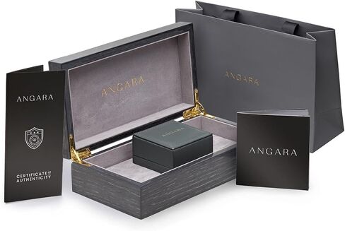 Angara Lab Grown Blue Sapphire Wedding Band for Women | Lab Half Eternity Five Stone Blue Sapphire Wedding Band in 14K Solid Gold/Silver/Platinum | September Birthday, Gemstone Jewellery Gift in Saudi Arabia