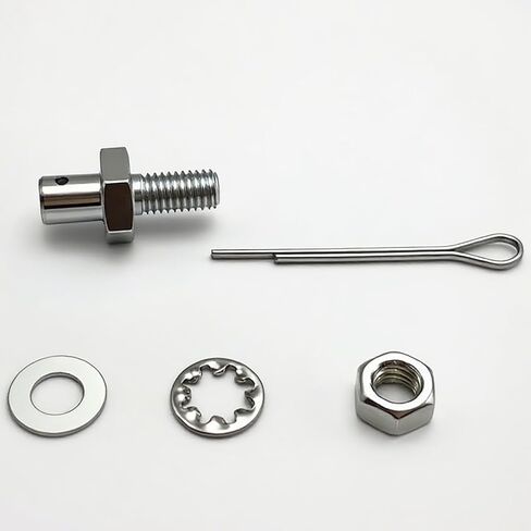 Throttle Cable Adapter Stud Kit with Bracket & Ends #8009 | متوافق مع 1977+ شيفروليه (يشمل الجوز ، الغسالات ، دبوس كوتر) in Kuwait