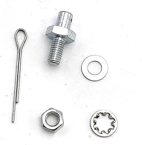 Throttle Cable Adapter Stud Kit with Bracket & Ends #8009 | متوافق مع 1977+ شيفروليه (يشمل الجوز ، الغسالات ، دبوس كوتر) in Kuwait