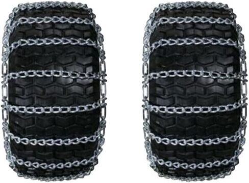 Mower and Snowblower Tire Chains 23X9.5X12 23X10.5X12 w/Tensioners in Saudi Arabia