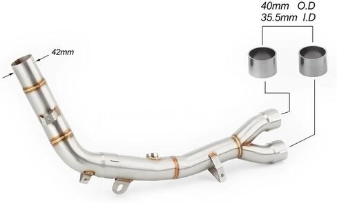 لـ Transalp 700 XL700V XL 700 XL700 2008 2009 2010 2011 2012 2013 2014 2015 2017 2017 Escape Motorcycle Homeer Link Pipe-On in Saudi Arabia