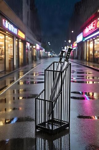 حامل المظلة لمدخل Storage Storage Storage مدخل رف مع مزخرف ، داخلي متين ، مدخل الفندق ، ديكور المنزل الحديث ، مدخل المكتب أنيق in Kuwait