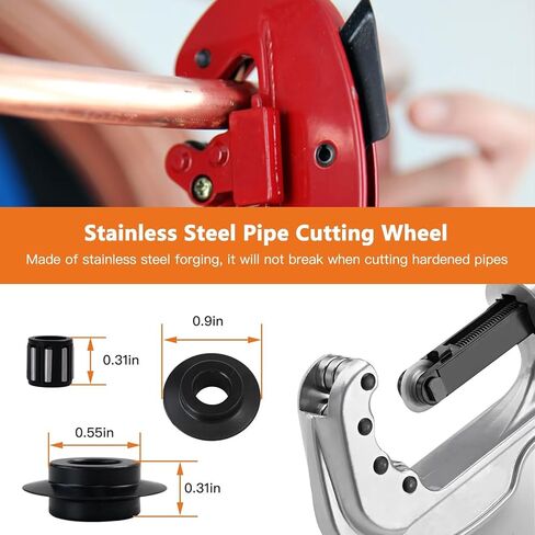 New Performance 4-Pack 29973 Model E635 Stainless Steel Tubing Cutter Replacement Wheels, Pipe Cutter Wheels Fit for RIDGID 29963 Model 35S in Kuwait