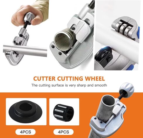 New Performance 4-Pack 29973 Model E635 Stainless Steel Tubing Cutter Replacement Wheels, Pipe Cutter Wheels Fit for RIDGID 29963 Model 35S in Kuwait