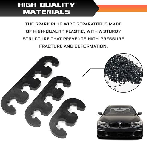 6PCS Spark Plug Wire Separator Set, 7mm 8mm 8.5mm 8.8mm Car Engine Spark Plug Wire Holder, Universal Fit for Car Truck Spark Plug Cables, Organize Wires to Prevent Interference in Saudi Arabia