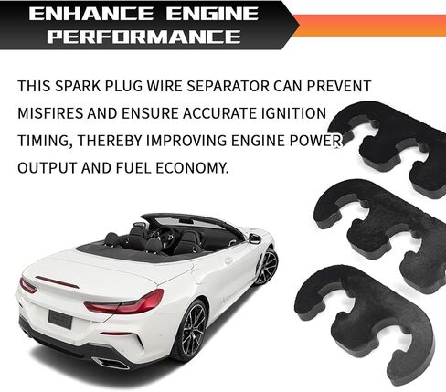 6PCS Spark Plug Wire Separator Set, 7mm 8mm 8.5mm 8.8mm Car Engine Spark Plug Wire Holder, Universal Fit for Car Truck Spark Plug Cables, Organize Wires to Prevent Interference in Saudi Arabia