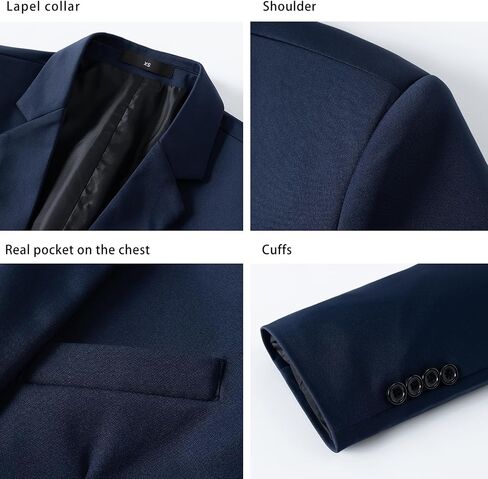 Mylldey Mens Blazers Wrinkle Free Sport Coat Business Casual Men's One Button Slim Fit Travel Blazer Lightweight Suct in Kuwait
