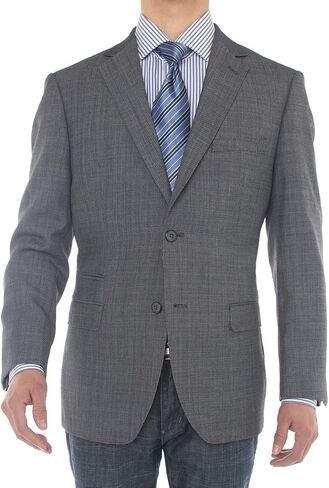 GN Luciano Men's 2 Button 160'S Wool Suit Jacket Ticket Pocket Blazer Coat in Kuwait