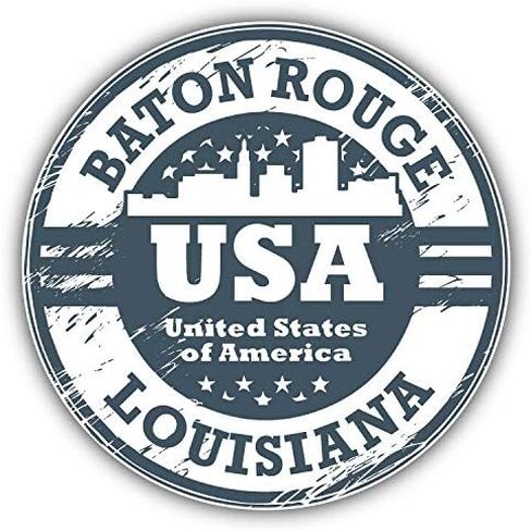 Baton Rouge City USA Grunge Stamp Round Metal 0.75 "Tabel Pin Hat Shirt Tie Tack Pinback in Saudi Arabia