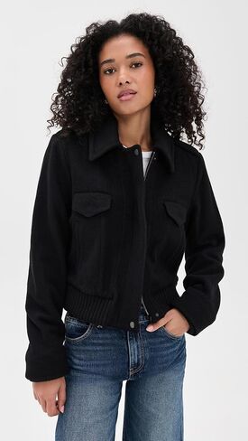 Vince Women's Cropped Wool Blend Jacket in Saudi Arabia