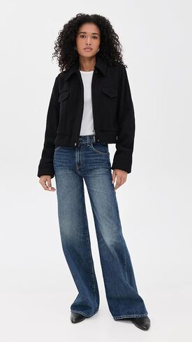 Vince Women's Cropped Wool Blend Jacket in Saudi Arabia