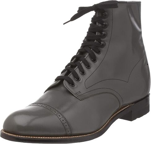 Stacy Adams Men's Madison Cap Toe Boot,Gray,7 D in Saudi Arabia