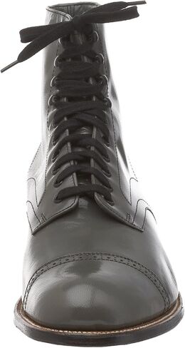 Stacy Adams Men's Madison Cap Toe Boot,Gray,7 D in Saudi Arabia