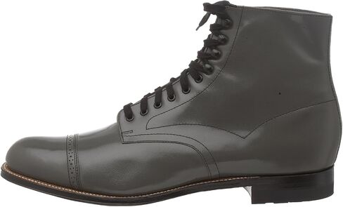Stacy Adams Men's Madison Cap Toe Boot,Gray,7 D in Saudi Arabia