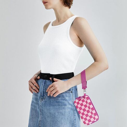 معصم معصم للنساء ، RFID Wallet Crossbody مع 4 سستة ، منظم الهاتف الخليوي حامل بطاقة الائتمان in Kuwait