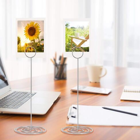 MANGZ 15 Pack 8.75 Inch Tall Table Number Holder, Place Card Holder, Wire Photo Holder Clip Perfect for Weddings, Banquets in Saudi Arabia