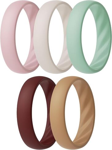 ThunderFit Silicone Ring Enhancers for Women, Breathable Women's Rubber Engagement Rings, 5-Pack in Saudi Arabia
