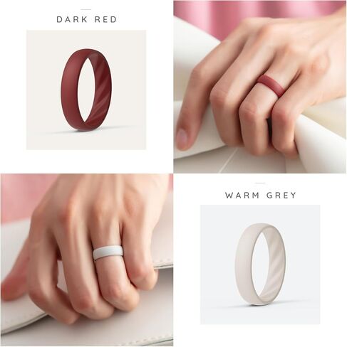 ThunderFit Silicone Ring Enhancers for Women, Breathable Women's Rubber Engagement Rings, 5-Pack in Saudi Arabia