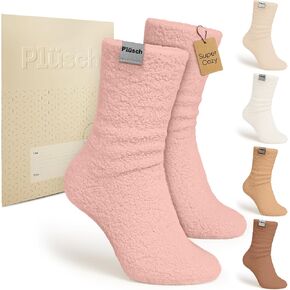 Plüsch Gift for Women – Ultra-Soft Cozy Cloud Socks in Kraft Envelope – Thoughtful Self-Care, Unique Birthday Gifts for Women in Saudi Arabia