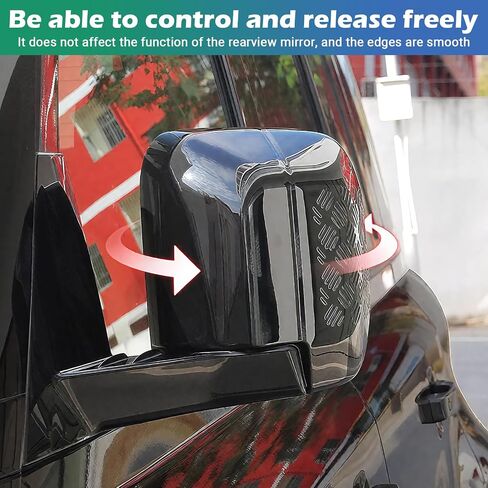 Defender Rearview Mirror Cover | Gloss Black ABS Anti-Scratch Protection Guards | Land Rover Defender 2020-2025 90 110 130 Accessories | Easy Installation Exterior Decoration Armor Accessory in Saudi Arabia