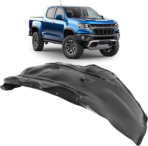 Ecotric Front Left Fender Liner متوافقة مع 2015-2022 Chevy Chevrolet Colorado GMC Canyon Explude ZR2 استبدال ل 84231356 23450653 in Saudi Arabia
