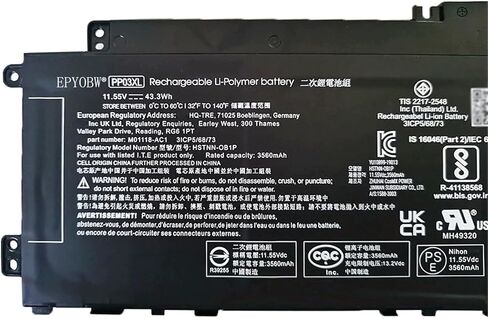 VS08XL Laptop Battery 95Wh Compatible with HP ZBook Fury 16 G9 Mobile Workstation/ZBook Fury 16 G10 Mobile Workstation/Fury 16 G11 Mobile Workstation Series TPN-IB0N TPN-DB1F M85951-171 in Saudi Arabia