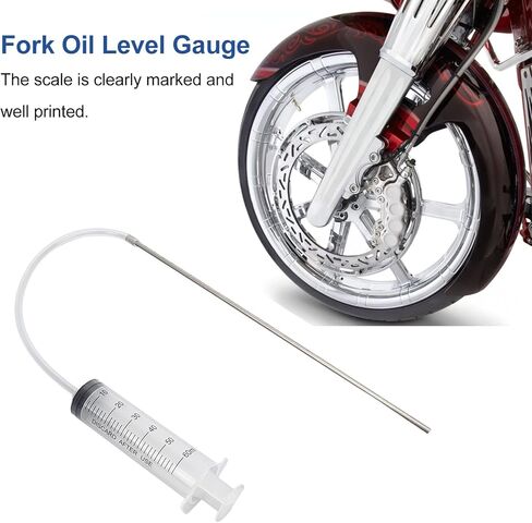 YUYTE Fork Oil Level Gauge Motorcycle Fork Oil Measuring Tool 0-300mm Adjustable Level Gauge with High Temperature Resistance for Service Fluid Injection in Saudi Arabia