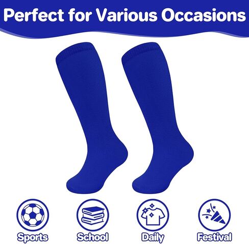 Qikqik Kids Soccer Soccer Socks Toddler Soccer Socks Youth Baseball Socks Boys Football Socks Girls Softball Sock for Girls Youth in Kuwait