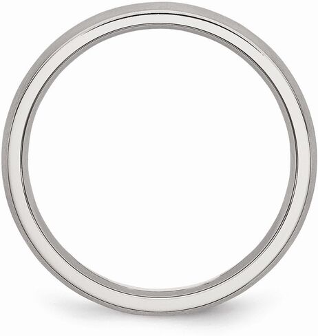 Solid Stainless Steel 4mm Matte Brushed Finish Plain Classic Wedding Band Ring Comfort-Fit in Saudi Arabia