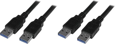 StarTech.com 3m 10 ft USB 3.0 Cable - A to A - M/M - Long USB 3.0 Cable - USB 3.1 Gen 1 (5 Gbps) (USB3SAA3MBK) in Saudi Arabia