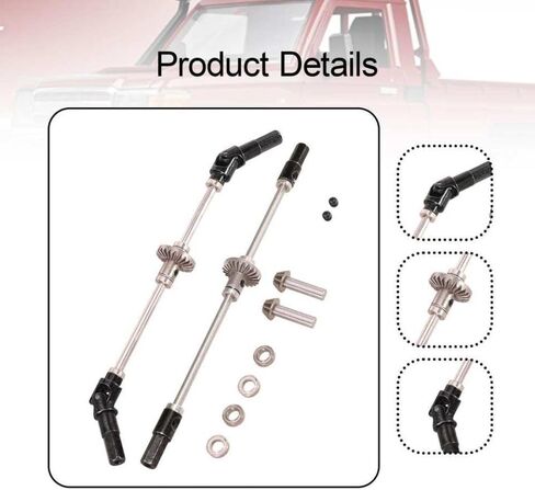RC Gear Axle Bridge Metal Replacement Shaft Professional Spare Parts Compatible with Front and Rear Axle Compatible with MN98V2 MN82 MN99SV2 1 12 Scale in Kuwait