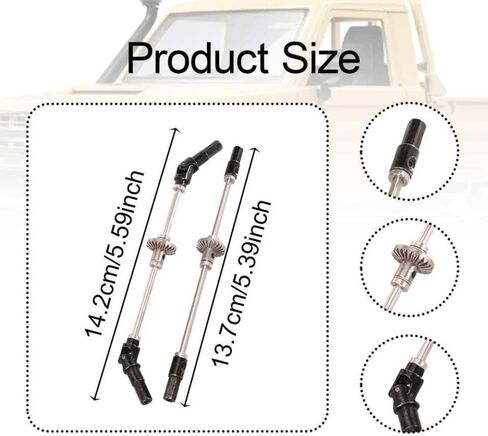 RC Gear Axle Bridge Metal Replacement Shaft Professional Spare Parts Compatible with Front and Rear Axle Compatible with MN98V2 MN82 MN99SV2 1 12 Scale in Kuwait