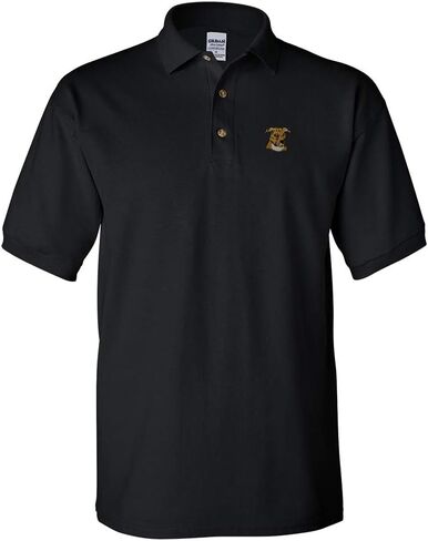 Speedy Pros Polo Shirt Pitbull Embroidery Dog Name Cotton Golf Shirt for Men - Black, X Large Design Only in Saudi Arabia